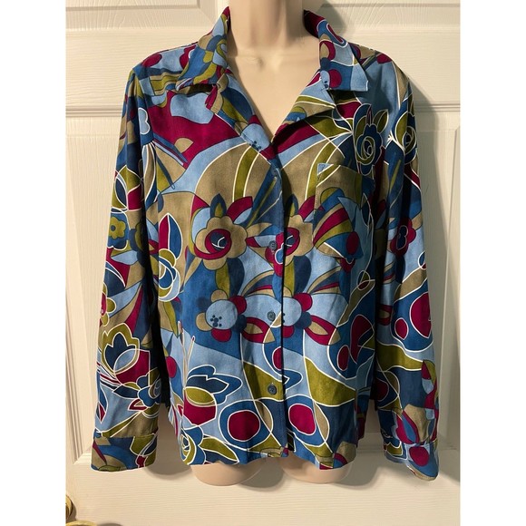 Harve Benard Retro Button Shirt size 12 - Picture 1 of 4